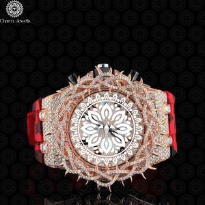 Montre de Luxe Homme de Qualité Supérieure, Style Hip Hop, en Acier Inoxydable Sertie de Pierres, Mouvement Mécanique, Résistance à l'Eau 10 Bar, Bijou de Fête Disponible - Product Image 1