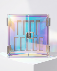 Acrylic Double <b>Door</b> Packaging Box for Face Cream Perfume & Lipstick-Recyclable Cosmetic Storage & Display Box - Product Image 1