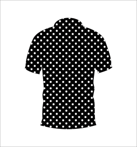 Camiseta Polo Personalizada con Estampado de Puntos Blancos y Negros para Hombre, Manga Corta, Informal, Transpirable, para Verano - Product Image 5