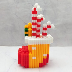 Mini Christmas Stocking Educational <b>Plastic</b> Building <b>Block</b> DIY Toy Set with 172 Pieces for Ages 14+ - Product Image 5