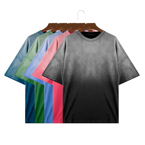 Camiseta de Hombre al por Mayor, Corte Cuadrado, Hombros Caídos, Tejido Grueso de 230GSM, Cuello Redondo, 100% Algodón, Secado Rápido, Cómoda, Estilo Casual - Product Image 1