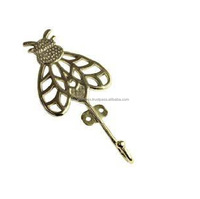 Fleur De Lis Fleur De Lys Symbole Décoratif Emblème Ornement Héraldique Finition En Laiton Ton Argent Finition Antique Petit Écologique