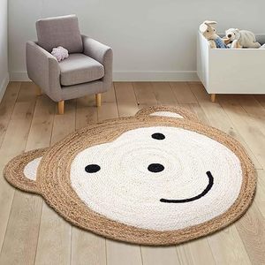 Alfombras Ecológicas de Yute y Algodón Tejidas a Mano, Antideslizantes, Alfombra Personalizada para Sala de Estar, Camping y Oración - Product Image 1