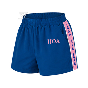 Shorts de sport brodés JJOA pour femmes, Jack And Jill Of America, vente en gros |   Vêtements de sport grecs - Product Image 1