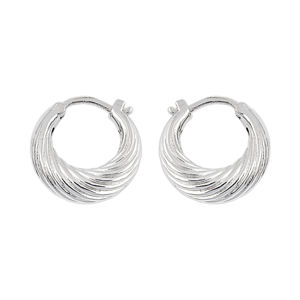 ELEGANT WOMEN HOOP <b>EARRINGS</b> BOHEMIAN STYLE 925 STERLING SILVER PLATED JEWELRY FOR ANNIVERSARY SPECIAL OCCASIONS LIGHTWEIGHT DESI - Product Image 5