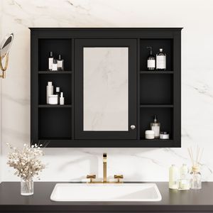 Moderno Armadietto Portamedicinali da Parete 35 X 27.5 con Specchio, Mobile per Bagno - Product Image 3