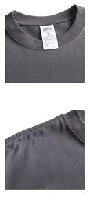 เสื้อยืดคอกลมหนา OEM ผ้าคอตตอนหนัก ทรงปกติ สไตล์วินเทจ เป็นมิตรกับสิ่งแวดล้อม ระบายอากาศได้ดี น้ำหนัก 280 กรัม พรีเมียม สำหรับผู้ชาย - Product Image 4