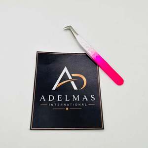 Pince à épiler professionnelle pour extensions de cils, 65 degrés, à prise en forme de cœur, précise, durable, en acier inoxydable, impression de logo personnalisée, haute qualité - Product Image 6