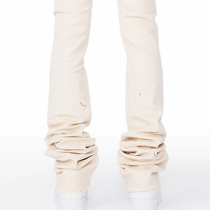 Pantalones Vaqueros de Trabajo para Hombre, Cintura Media, Corte Recto, Elásticos, Cierre de Botones, Transpirables, Colores Sólidos - Product Image 6