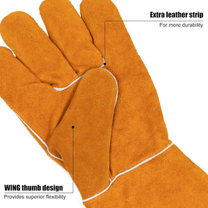 Top Trendy Best Quality Durable Leather Welding <b>Gloves</b> with Touch Screen & Outdoor Use for TIG/MIG Welders <b>Gloves</b> for <b>Driver</b> - Product Image 2