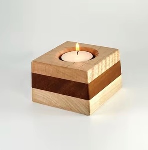 Wooden Candle Stand Holder for Home Decor Wooden Votive Candle Holder Modern Style Table <b>Top</b> Lighting Ambience Hot Arrival - Product Image 4