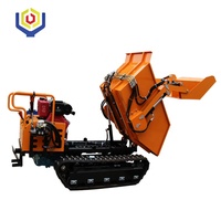 Hochwertiger TAISHANNIU Mini-Diesel-Raupentransporter mit Gummiketten, 6,6 kW/10 PS Motor, 3F+1R Getriebe, Pumpe, für den einfachen Einsatz in der Landwirtschaft