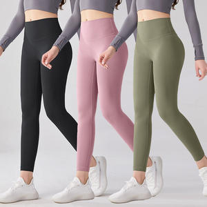 Vente en gros de leggings de sport à taille haute personnalisés pour femmes, leggings de yoga doux en polyester pour la salle de sport et la remise en forme - Product Image 1
