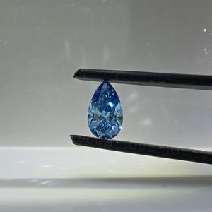 Diamante azul intenso de 1 quilate, corte brillante en forma de pera, cultivado en laboratorio, SI1, certificado IGI, piedra suelta para la elaboración de joyas. - Product Image 5