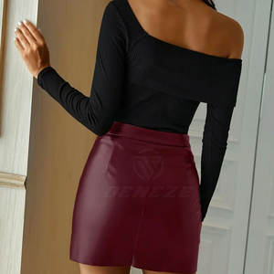 Falda de cuero para mujer de diseño único, más vendida, de la mejor calidad, transpirable, en venta. - Product Image 4