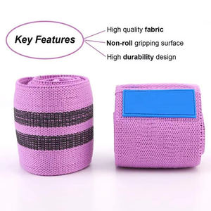 Bandas de resistencia para ejercicios, duraderas, antideslizantes, impermeables, de tela de poliéster ecológica, para entrenamiento en casa, piernas y glúteos. - Product Image 2