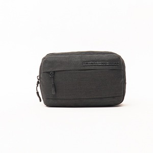Black storage bag simple cosmetic bag portable travel handbag electronic <b>accessories</b> storage bag toiletry bag - Product Image 1