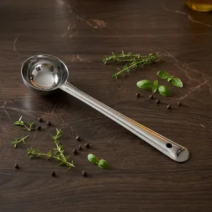 Cucharón Profundo de Acero Inoxidable Karchi Chacha |   Cuchara para servir sopa, leche y salsa |   Cucharón de Cocina Resistente para Servir y Cocinar - Product Image 2