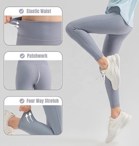 Leggings Deportivos Elásticos Suaves Estilo Vintage para Niñas, Pantalones de Yoga Transpirables de Cintura Alta para Baile, 6-13 Años, 100% Algodón - Product Image 3