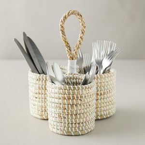 Simple Wooden Cutlery Holder For Minimal Kitchen Decor Supporting Clean Look And Easy <b>Utensil</b> Sorting - Product Image 3