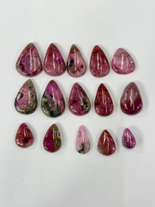 Lote de 15 Piezas de Cabujones de Tulita Rosa Natural en Forma de Pera, 30g, Proveedor Mayorista de Gemas a Granel para Compradores de China - Product Image 2