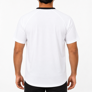 เสื้อยืดแร็กแลนผู้ชายสั่งทำพิเศษ ผ้าฝ้าย 100% 220 GSM ผ้าเจอร์ซีย์เดี่ยว พิมพ์ลาย DTF เสื้อสตรีทแวร์ ขายส่ง OEM - Product Image 2
