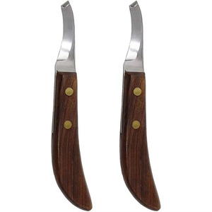 Cuchillo para Pezuñas con Mango de Madera, Doble Filo Afilado, Calidad Premium, Cuchillos para Pezuñas de Caballos, Ganado Vacuno y Otros Animales - Product Image 1