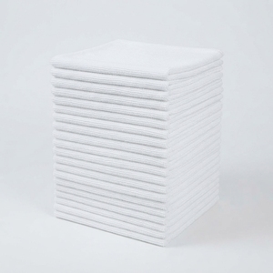 Serviettes de cuisine multi-usages en microfibre, carrées, écologiques, couleur personnalisée, séchage rapide, lavables en machine, tissu tricoté, ensemble - Product Image 6