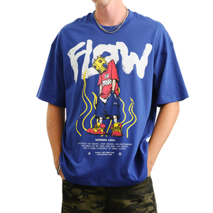Camisetas Oversize de Estilo Boxy para Hombre de Flow Streetwear, Camisetas de Algodón Orgánico con Tu Propio Estampado, Camisetas Gráficas Clásicas de Corte Holgado para Hombre - Product Image 5