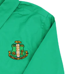 Camisa de Manga Larga para Mujer AKA, Fácil de Cuidar, Color Verde Rosa, Cierre de Botones, Camisa Informal de Uniforme para Mujer, Cómoda para Usar Diariamente en la Oficina - Product Image 2
