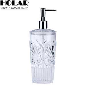 [Holar] Taiwan Made 23oz acrylique en relief grand distributeur de savon à main pour salle de bain salle de bain maison - Product Image 1