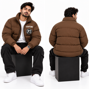 Chaqueta de Invierno Personalizada para Hombre, Chaquetas Acolchadas de Marca Privada, Abrigo Casual Cálido con Relleno de Burbujas, Proveedor de Moda en EE. UU. - Product Image 3