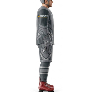 Uniformes de Hockey sobre Hielo Personalizados al por Mayor para Adultos, Alta Calidad, 100% Poliéster, Impresos, Antibacterianos, para Todas las Temporadas - Product Image 3