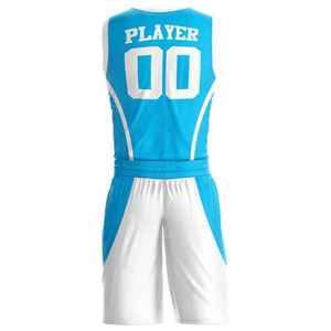 Conjunto de 2 Piezas de Camiseta y Pantalones Cortos de Baloncesto para Hombre, Uniforme de Equipo Personalizado con Nombre y Número, 100% Poliéster, Impresión Digital - Product Image 3