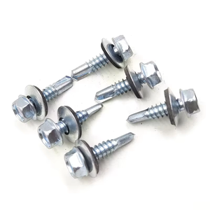 Suministro Directo de Fábrica, Tornillo Autorroscante Personalizado de Acero al Carbono C1022A con Cabeza Hexagonal y Arandela de EPDM para Techos Metálicos - Product Image 4