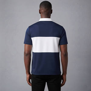High Quality Men's Solid Turn Collar for Shirt Regular Sleeve Front Logo Regular Fit Casual Breathable Cotton Oxford Fabric - Product Image 3