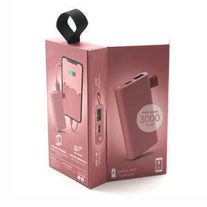 Caja Electrónica Digital Portátil Personalizada con Cierre Magnético Reciclable, Impresa en Cuatro Colores, para Banco de Energía de Marca de Moda - Product Image 4