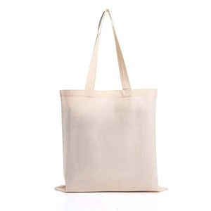 <b>Canvas</b> Tote <b>Bag</b> <b>Large</b> Size Shoulder Handle Grocery Shopping <b>Bag</b> Natural Color Minimalist Style Daily Use - Product Image 1