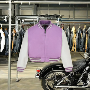 Genuine Leather Women's Biker <b>Jacket</b> Windbreaker Riding Motorcycle Fashionable Breathable Finished Racing - Product Image 3