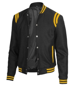 Abrigo Varsity de Moda, Mezcla de Lana con Mangas de Cuero, Ropa Personalizada, Fabricación OEM ODM, Proveedor Mayorista, Envío a Todo el Mundo - Product Image 5