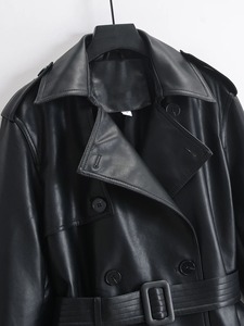 Exclusive Women Cowhide Long <b>Coats</b> Winter Wholesale Real Leather Jackets For Women's Trendy Fashion Sheepskin Long <b>Coat</b> - Product Image 3