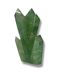 Grappe de Fluorite Naturelle Multi Points Pierre de Quartz Spécimen Minéral de Guérison Brute pour Cadeau ou Décoration Intérieure - Product Image 2