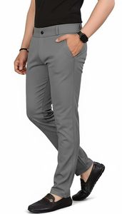Pantalon Chino Homme Mehrang Coupe Slim Décontractée Taille Mi-Haute en Mélange de Coton avec Poches Latérales – Style Classique et Décontracté pour le Travail - Product Image 3