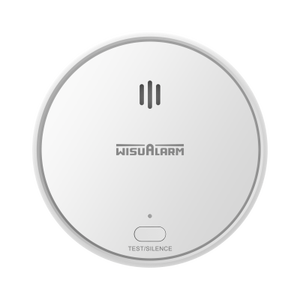 WISUALARM เครื่องตรวจจับควัน สีขาว เซ็นเซอร์โฟโตอิเล็กทริคแบบแยกสเปกตรัม 85dB สัญญาณเตือนการงัดแงะ วัสดุ PC+ABS - Product Image 1