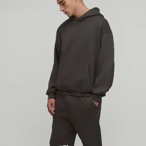 Ropa para Hombre, Conjunto de Sudadera con Capucha y Pantalones Deportivos de Alta Calidad, 100% Algodón, Estilo Urbano, Sudadera ESS para Hombre - Product Image 5