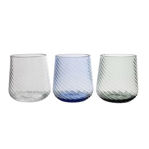 Copas de vino tinto sin tallo de acrílico transparente de plástico de 20oz - Product Image 4