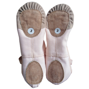 Chaussures de ballet pour femmes en gros, professionnelles, avec empeigne en caoutchouc souple, semelle intermédiaire en carbone, semelle extérieure en cuir véritable et doublure en coton – Meilleure vente - Product Image 4