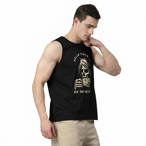 Chaleco Deportivo de Verano para Hombre, Camiseta sin Mangas de Algodón, Corte Ajustado, Estilo Casual, Transpirable - Product Image 3