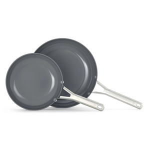 Round Aluminum Frying <b>Pan</b> With Stainless Steel Handle Ceramic Non-Stick Coating For Gas <b>And</b> Induction Cooker Hand Wash Only - Product Image 6