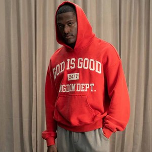 Sweat à capuche en molleton de coton épais God Is Good, broderie chenille personnalisée pour sororités et fraternités, pour hommes, femmes et jeunes - Product Image 2